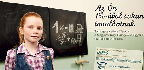 Magyarországi Evangélikus Egyház adó 1% felajánlás, technikai szám Magyarországi Evangélikus Egyház adó 1% felajánlás, technikai szám